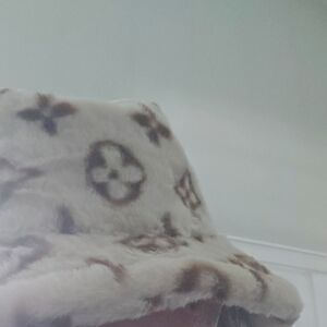 FUN PRINT Patterned Bucket Hat BROWN CREAM 🍦🍦🍦🍦 ONE SIZE SO CUTE!!!! 💖💖💖